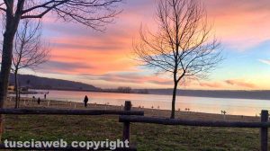 Tramonto al lago di Vico