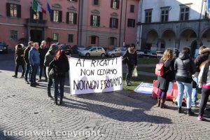 Viterbo - La protesta dei lavoratori Cup