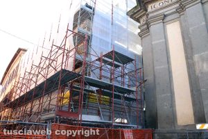 Viterbo - Via Cardinal La Fontaine - Il cantiere