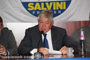 Viterbo - Umberto Fusco alla conferenza alle Terme dei Papi