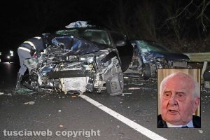 Viterbo - Frontale sulla Cimina - Nel riquadro: Giulio Cesare Meschini