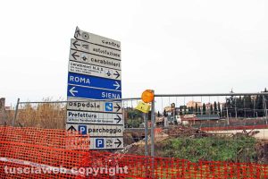 Viterbo - I lavori al parcheggio fuori valle Faul