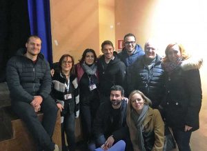 Ronciglione - Giorgio Pasotti insieme all'amministrazione comunale
