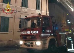 Livorno - L'intervento dei vigili del fuoco
