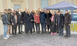 Ronciglione - La Lega davanti al comune