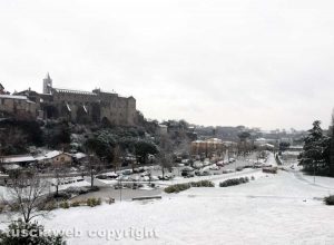 Maltempo - La neve a Viterbo - Valle Faul