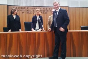 Tribunale - Il giuramento del presidente Eugenio Turco