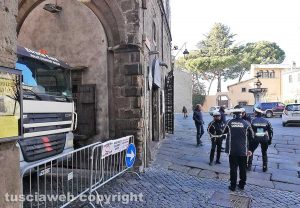 Viterbo - Il tratto di via San Lorenzo che era chiuso