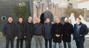 Santa Severa - visita primo ministro di Malta al castello