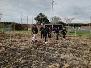 Tarquinia il vigneto all'istituto Cardarelli