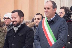 Montalto di Castro - Il sindaco Sergio Caci e l'assessore ai Lavori pubblici Giovanni Corona