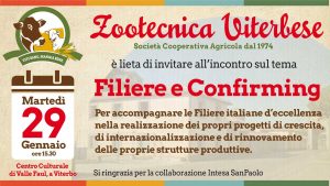 Incontro di Zootecnica Viterbese sul tema “Filiere e Confirming”