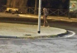 Viterbo - Uomo nudo al Sacrario