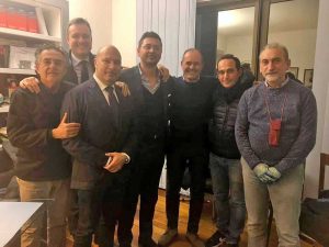 Il gruppo con Sergio Caci