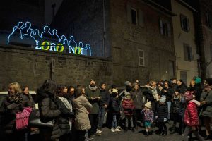 Viterbo - La manifestazione "Luminaria, interventi luminosi a San Faustino"