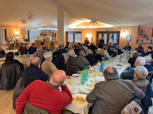 La cena al circolo Fratelli d'Italia di Orte