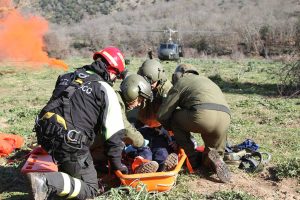 Intervento di esercito e vigili del fuoco