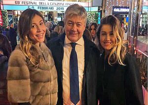 Umberto Fusco al Festival di Sanremo con le figlie