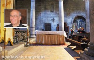 Viterbo - La camera ardente per don Angelo Gargiuli
