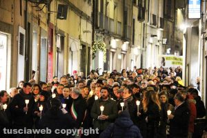 Viterbo - La manifestazione contro la mafia