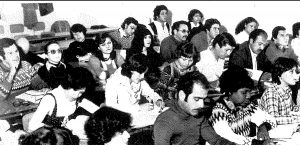 Nella foto una delle classi con gli studenti dell’America Latina