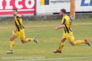Sport - Calcio - Viterbese - L'esultanza di Radoslav Tsonev
