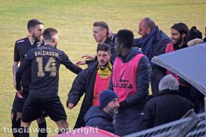 Sport - Calcio - Viterbese - L'esultanza dei gialloblù