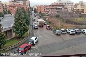 Viterbo - Sosta selvaggia in via Monti Cimini