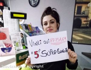 Canepina - Vinti oltre 87mila euro al bar "Il centrale"