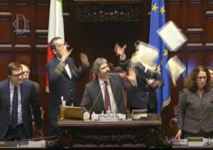 Bagarre alla Camera