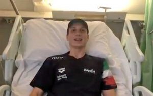 Manuel Bortuzzo in clinica di riabilitazione