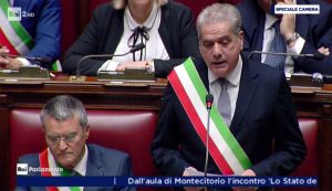 Roma - L'intervento del sindaco Giovanni Arena alla Camera