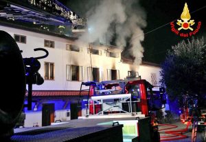 Padova - L'intervento dei vigili del fuoco