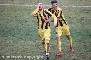 Sport - Calcio - Viterbese - L'esultanza di Davide Luppi