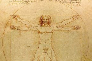 L'uomo vitruviano di Leonardo Da Vinci