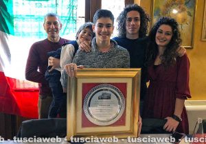 Mariano Buzzi con la famiglia