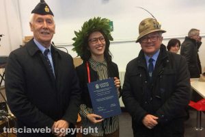 Viterbo - Letizia Calagna dopo la discussione della tesi di laurea