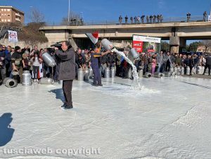 Viterbo - La protesta dei pastori sul prezzo del latte