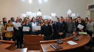 Montalto di Castro - Consegna degli attestati del corso di primo soccorso