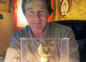 Francesco Bigiotti con un Telegatti