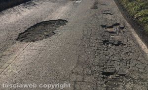 Montalto di Castro - Buche sulla Sr 312 Castrense