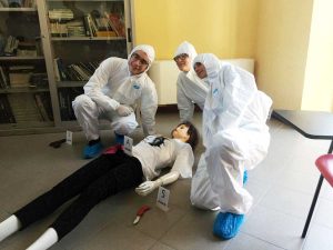 Studenti del "Cardarelli" a lezione di investigazione