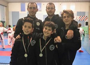 Sport - Karate - Centro Politini - Enrico Piergentili con alcuni atleti