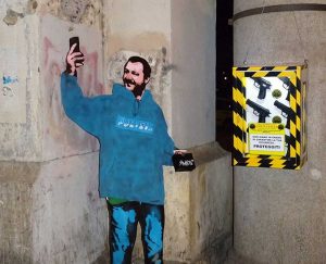 Roma - Opera dello street artist Sirante