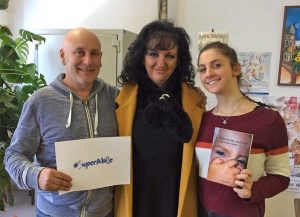 Il presidente Luca Bista, la Dirigente Luciana Billi e Marta Spigaglia