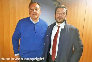 L'ex sindaco Dino Primieri con l'avvocato Pier Gerardo Santoro (a destra)