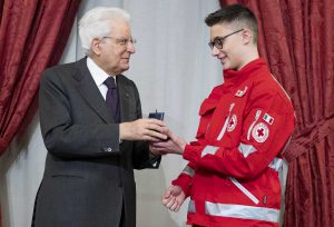 Sergio Mattarella e Andrea Ciarrocchi