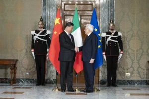 Xi Jinping e Sergio Mattarella