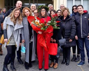 Viterbo - La laurea di Elettra Palamides