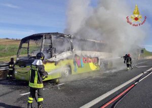 Roma - L'intervento dei vigili del fuoco